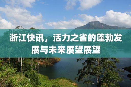 浙江快訊，活力之省的蓬勃發(fā)展與未來展望展望