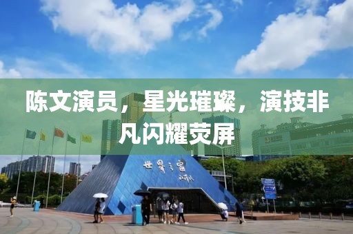 陳文演員，星光璀璨，演技非凡閃耀熒屏
