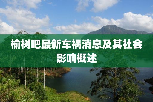 榆樹(shù)吧最新車禍消息及其社會(huì)影響概述