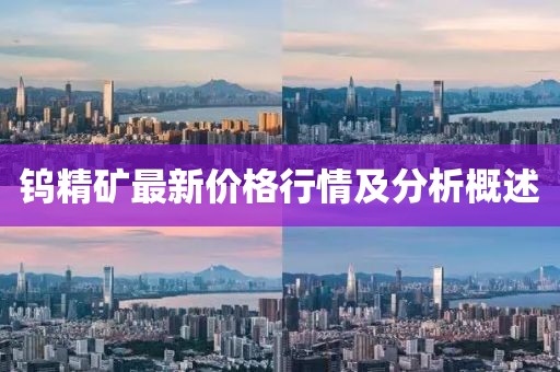 鎢精礦最新價(jià)格行情及分析概述
