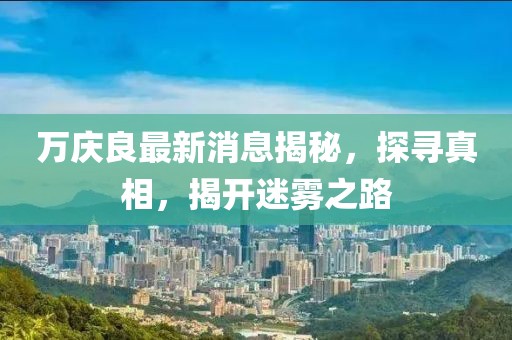 萬慶良最新消息揭秘，探尋真相，揭開迷霧之路