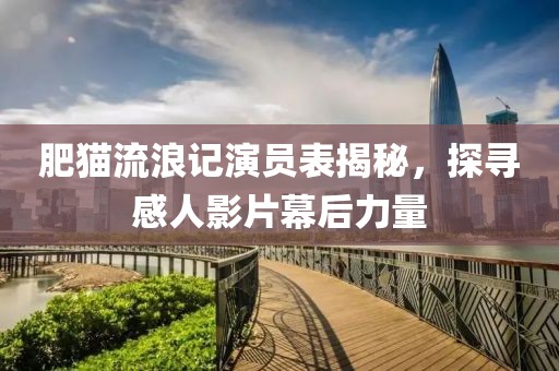 肥貓流浪記演員表揭秘，探尋感人影片幕后力量