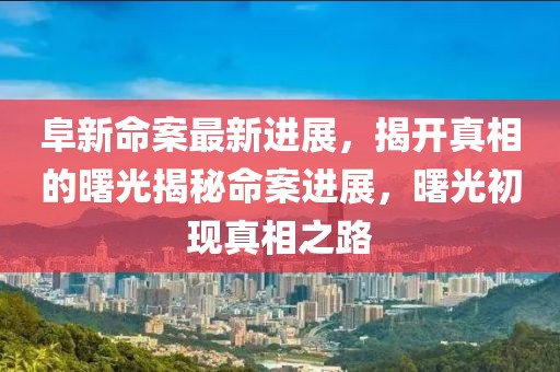 阜新命案最新進(jìn)展，揭開真相的曙光揭秘命案進(jìn)展，曙光初現(xiàn)真相之路