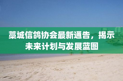 藁城信鴿協(xié)會(huì)最新通告，揭示未來(lái)計(jì)劃與發(fā)展藍(lán)圖