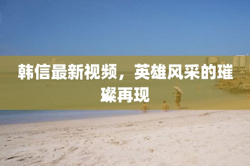 韓信最新視頻，英雄風(fēng)采的璀璨再現(xiàn)