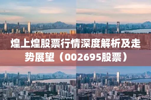 煌上煌股票行情深度解析及走勢展望（002695股票）