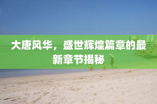 大唐風(fēng)華，盛世輝煌篇章的最新章節(jié)揭秘