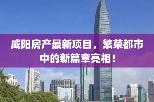 咸陽房產(chǎn)最新項(xiàng)目，繁榮都市中的新篇章亮相！