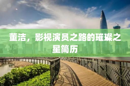 董潔，影視演員之路的璀璨之星簡(jiǎn)歷