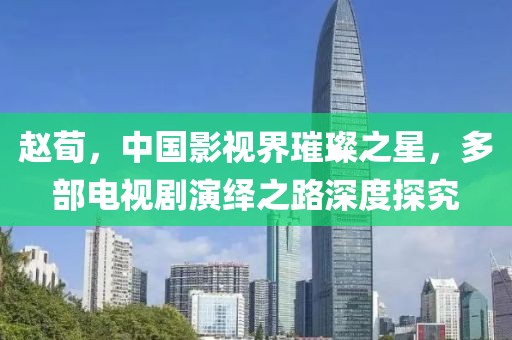 趙荀，中國(guó)影視界璀璨之星，多部電視劇演繹之路深度探究