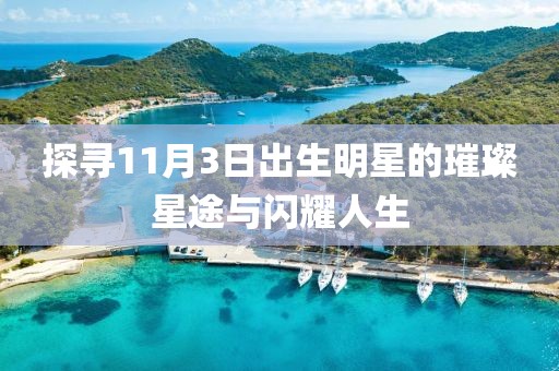 探尋11月3日出生明星的璀璨星途與閃耀人生