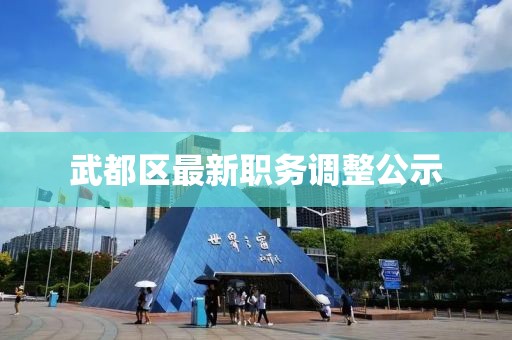 武都區(qū)最新職務(wù)調(diào)整公示