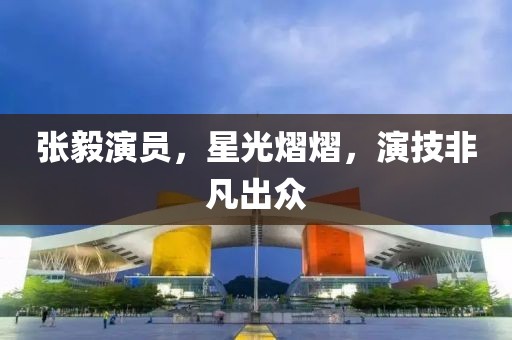 張毅演員，星光熠熠，演技非凡出眾