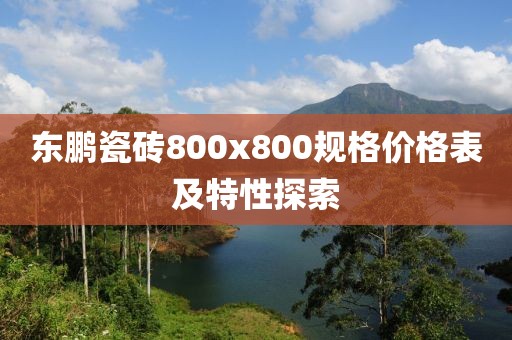 東鵬瓷磚800x800規(guī)格價(jià)格表及特性探索