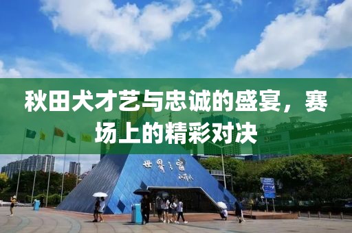 秋田犬才藝與忠誠的盛宴，賽場上的精彩對決