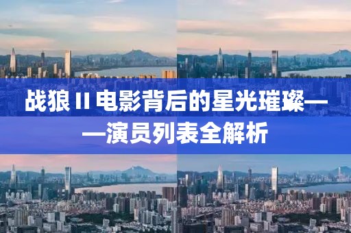 戰(zhàn)狼Ⅱ電影背后的星光璀璨——演員列表全解析