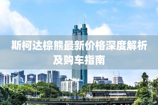 斯柯達棕熊最新價格深度解析及購車指南