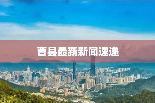 曹縣最新新聞速遞