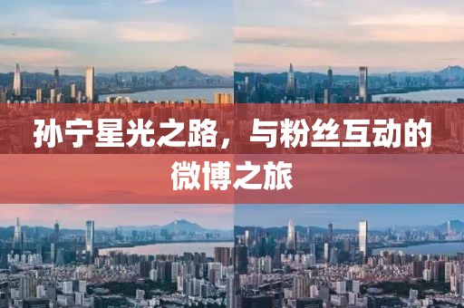 孫寧星光之路，與粉絲互動的微博之旅