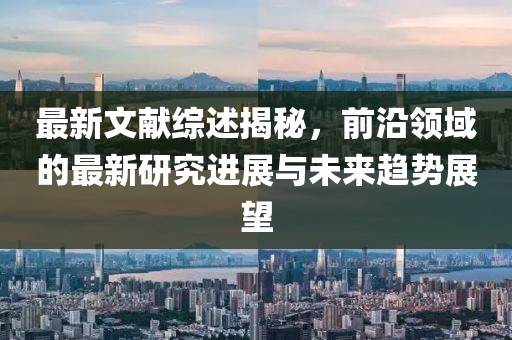 最新文獻(xiàn)綜述揭秘，前沿領(lǐng)域的最新研究進(jìn)展與未來趨勢展望