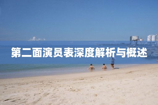 第二面演員表深度解析與概述