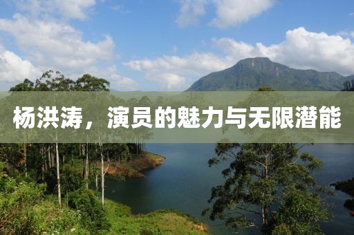 楊洪濤，演員的魅力與無限潛能