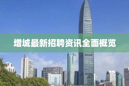 增城最新招聘資訊全面概覽