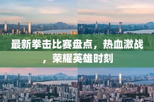 最新拳擊比賽盤點，熱血激戰(zhàn)，榮耀英雄時刻