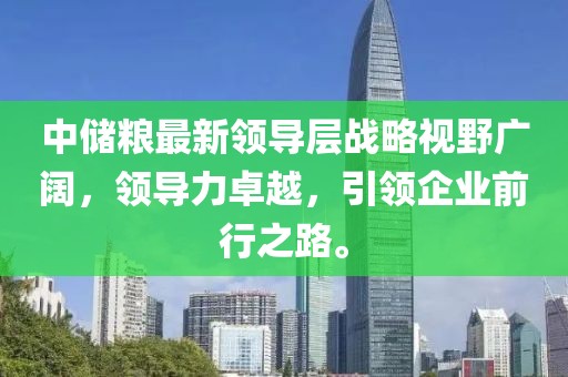 中儲(chǔ)糧最新領(lǐng)導(dǎo)層戰(zhàn)略視野廣闊，領(lǐng)導(dǎo)力卓越，引領(lǐng)企業(yè)前行之路。