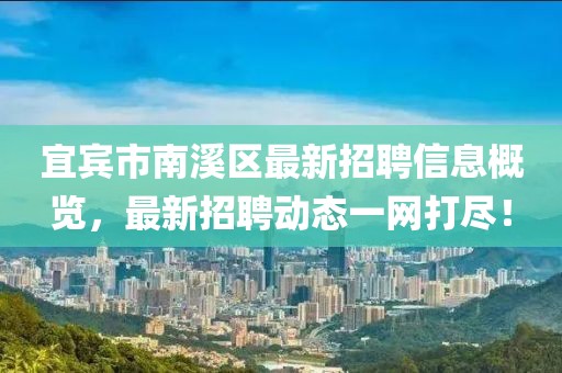 宜賓市南溪區(qū)最新招聘信息概覽，最新招聘動(dòng)態(tài)一網(wǎng)打盡！