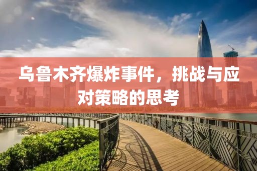 烏魯木齊爆炸事件，挑戰(zhàn)與應(yīng)對(duì)策略的思考