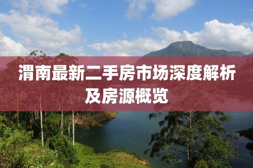 渭南最新二手房市場深度解析及房源概覽