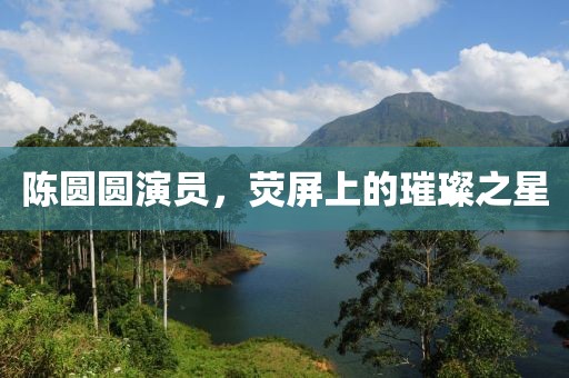 陳圓圓演員，熒屏上的璀璨之星