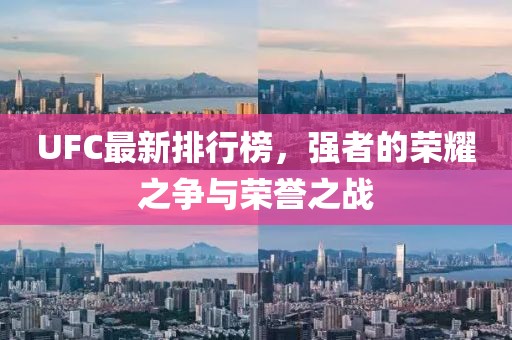 UFC最新排行榜，強者的榮耀之爭與榮譽之戰(zhàn)