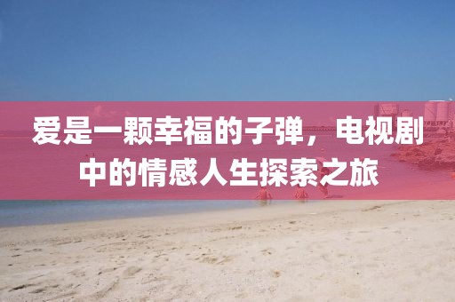 愛是一顆幸福的子彈，電視劇中的情感人生探索之旅