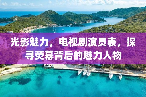 光影魅力，電視劇演員表，探尋熒幕背后的魅力人物