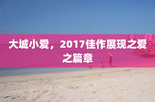大城小愛，2017佳作展現(xiàn)之愛之篇章