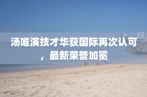 湯唯演技才華獲國(guó)際再次認(rèn)可，最新榮譽(yù)加冕
