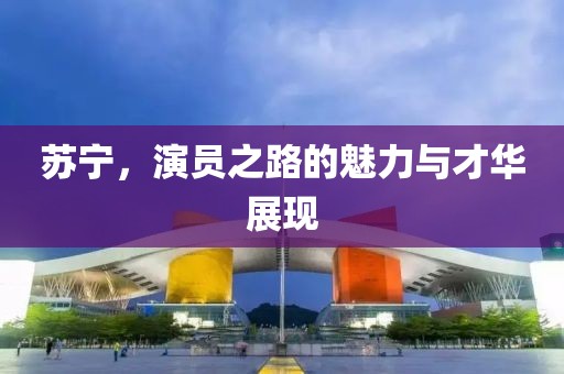 蘇寧，演員之路的魅力與才華展現(xiàn)
