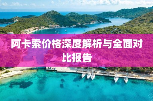 阿卡索價(jià)格深度解析與全面對(duì)比報(bào)告