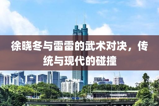 徐曉冬與雷雷的武術(shù)對(duì)決，傳統(tǒng)與現(xiàn)代的碰撞