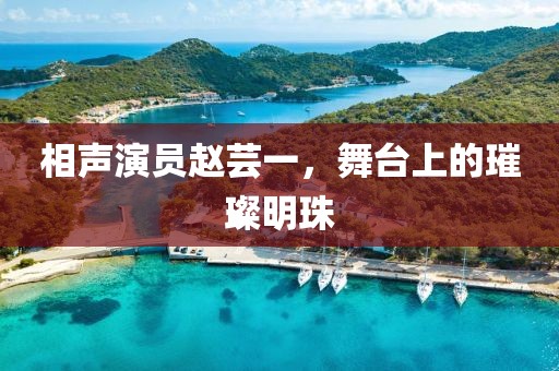 相聲演員趙蕓一，舞臺上的璀璨明珠