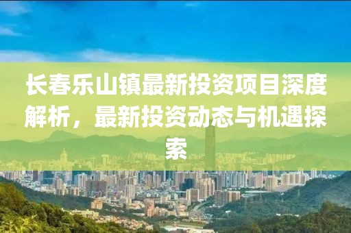 長春樂山鎮(zhèn)最新投資項目深度解析，最新投資動態(tài)與機遇探索