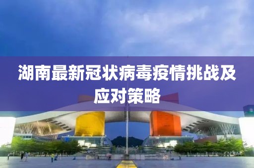 湖南最新冠狀病毒疫情挑戰(zhàn)及應(yīng)對策略