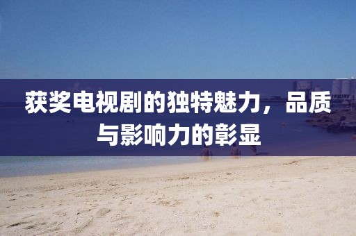 獲獎電視劇的獨特魅力，品質(zhì)與影響力的彰顯