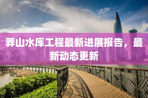 莽山水庫工程最新進(jìn)展報(bào)告，最新動態(tài)更新
