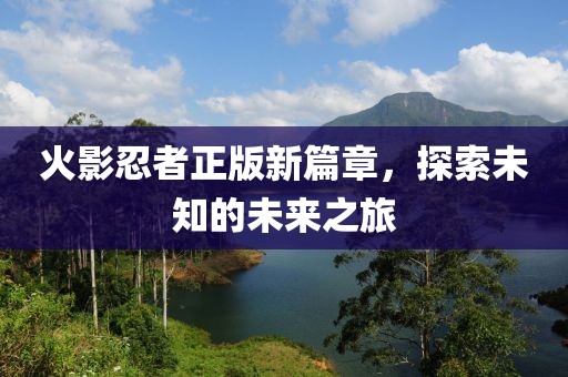 火影忍者正版新篇章，探索未知的未來之旅
