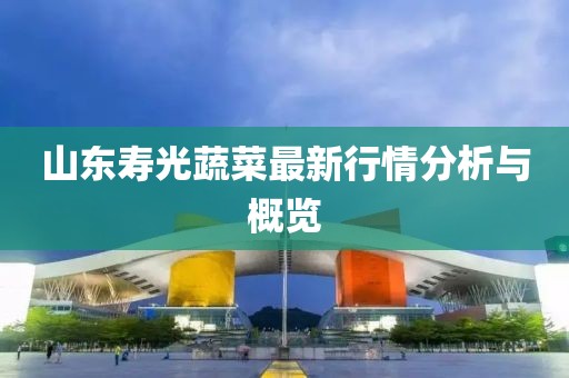 山東壽光蔬菜最新行情分析與概覽