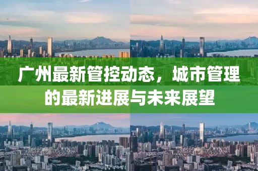 廣州最新管控動態(tài)，城市管理的最新進展與未來展望