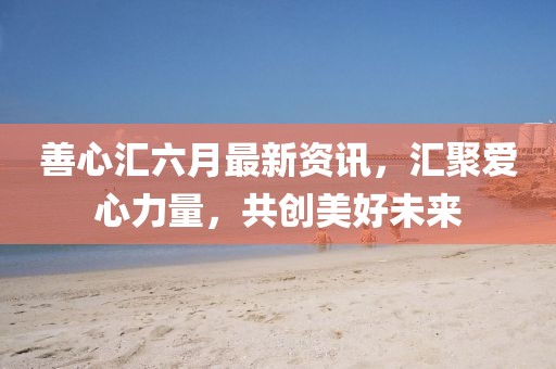 善心匯六月最新資訊，匯聚愛心力量，共創(chuàng)美好未來